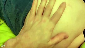 Vibrator shoved deep into tight ass for intense anal play rough thrusting builds to climax