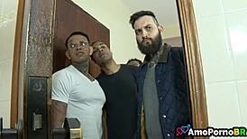 Winning Bet Means Gangbanging Busty Latina Mother-in-Law in Lingerie Hardcore