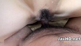 beautiful japanese teen hairy beaver creampied messy!!