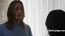 yo tiny asian step sis spots me spying on stepmom and gets turned on by it 😏