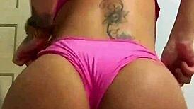 angel lima peruvian pornstar shakes ass dancing shows wet pussy