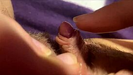 watch this huge clit throb and jerk to massive homemade orgasm