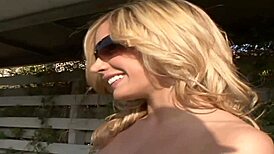 kira croft and lexxi tyler tease each other with toys in lesbian play