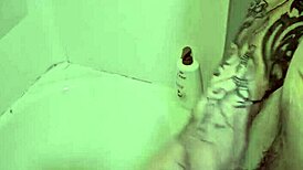 oh man rubbing my throbbing cock in and out of this steamy shower feels so damn good right now