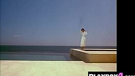 whoa morena corwin strips naked while tamara sky flaunts her latina booty