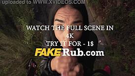 horny pickup girl flashes begging for outdoor thrill