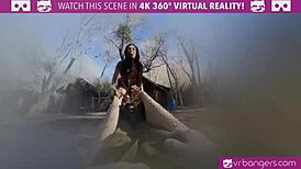 VR Bangers Wonder Woman Cosplay Teases Before Epic Cowgirl Ride Orgy