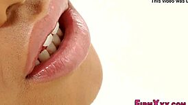 ebony beauty with small tits takes monster cock deep in her tight asshole