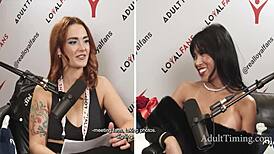 i had the best podcast ever with super hot ember snow cory chase romi rain lexi luna siri dahl it was insane