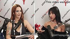 i had the best podcast ever with super hot ember snow cory chase romi rain lexi luna siri dahl it was insane