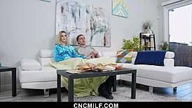 hey milf, share stepsis's big cock or watch her take it all?