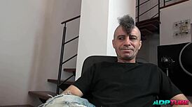 spanish wife barcelona tries first cock in front of husband