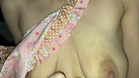 stepmom's friend licks chocolate creampie then fucks tight pussy